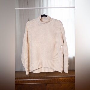 Maeve Anthropologie Cream Turtleneck Sweater size XS